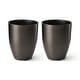 preview thumbnail 35 of 35, Glitzhome 16.75"H Set of 2 Oversized Eco-Friendly PE/Resin Faux Ceramic Tall Plastic Planter Porch Pot