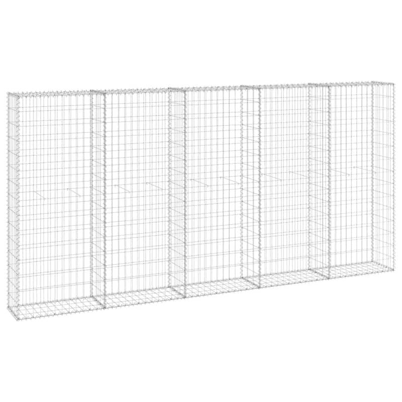 vidaXL Gabion Basket, Galvanized Steel