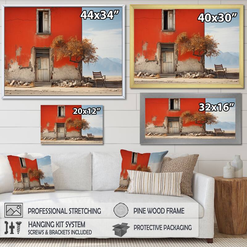 Designart "Travel Photo Hidden Gems I" Old House Canvas Art Print