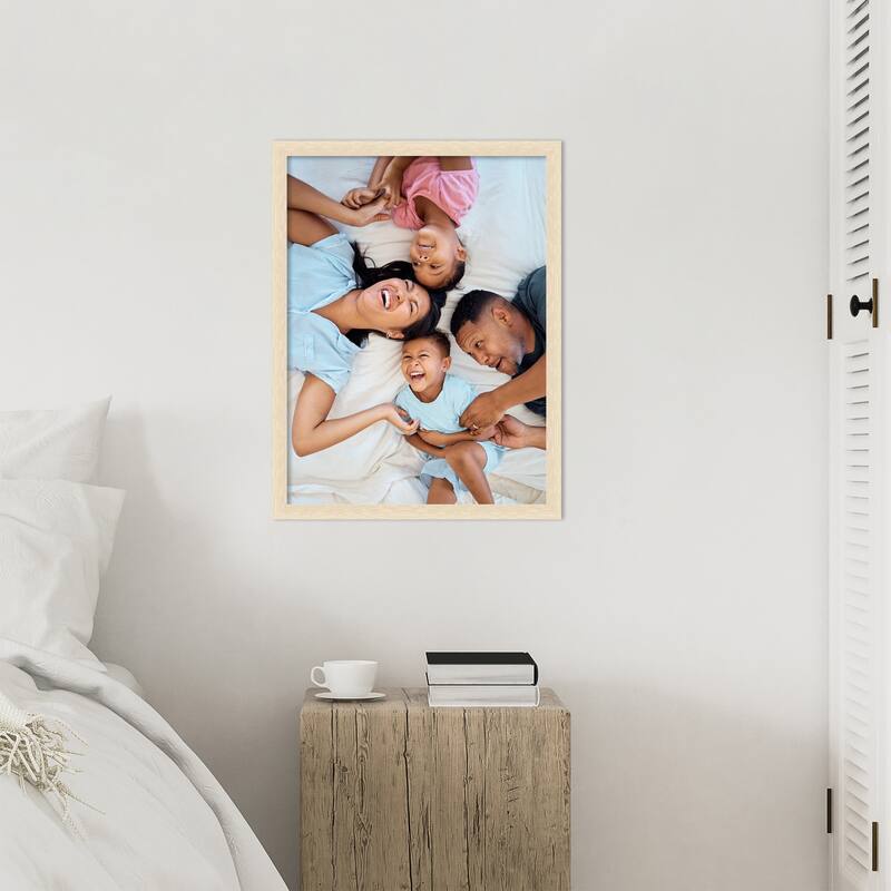 Woodgrain Stripe Blonde Framed Picture Frame, Photo Frame