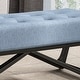 preview thumbnail 14 of 18, Assisi Contemporary Fabric Ottoman Bench by Christopher Knight Home