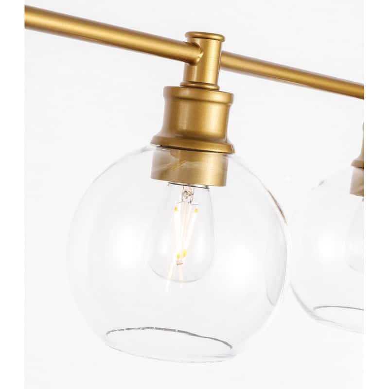 Camille 5-Light Clear Glass Wall Sconce