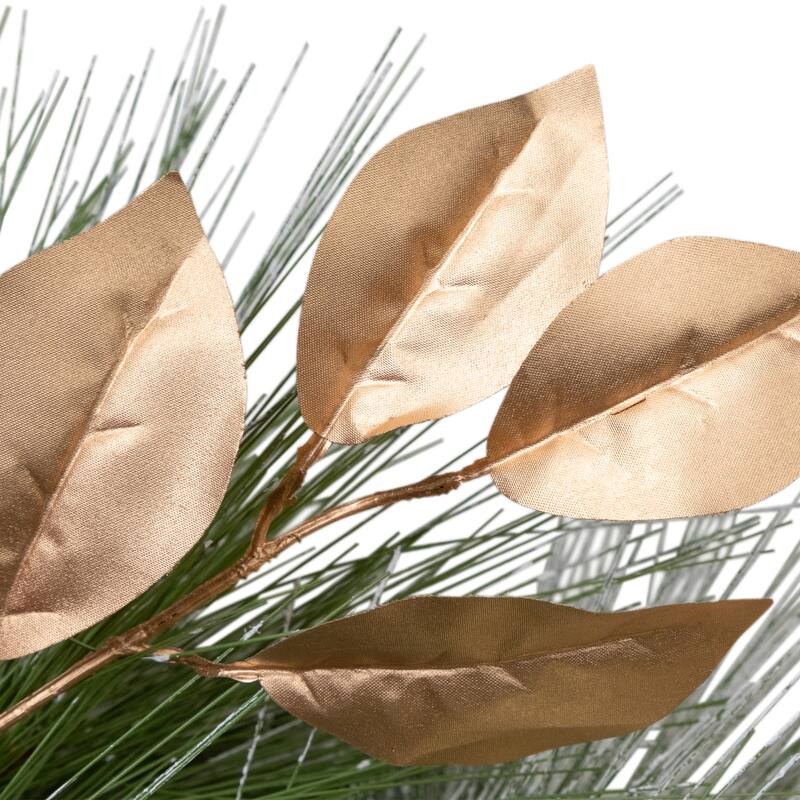 Flocked Pine and Ornaments Artificial Christmas Garland - 10' x 15" - Unlit