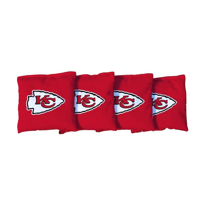 Kansas City Chiefs NFL Football Red Cornhole Bags - All-Weather Resin Filled