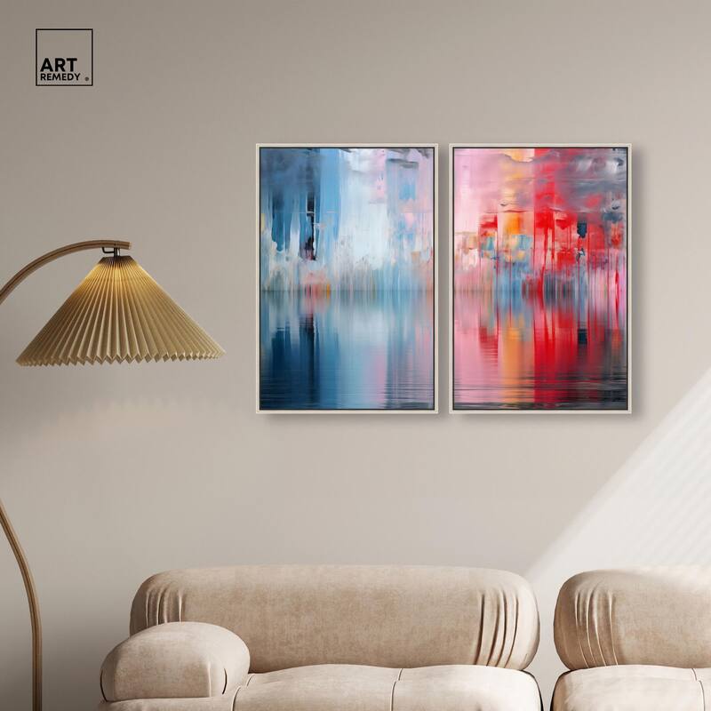 Prism on Water Canvas Set of 2 by Art Remedy