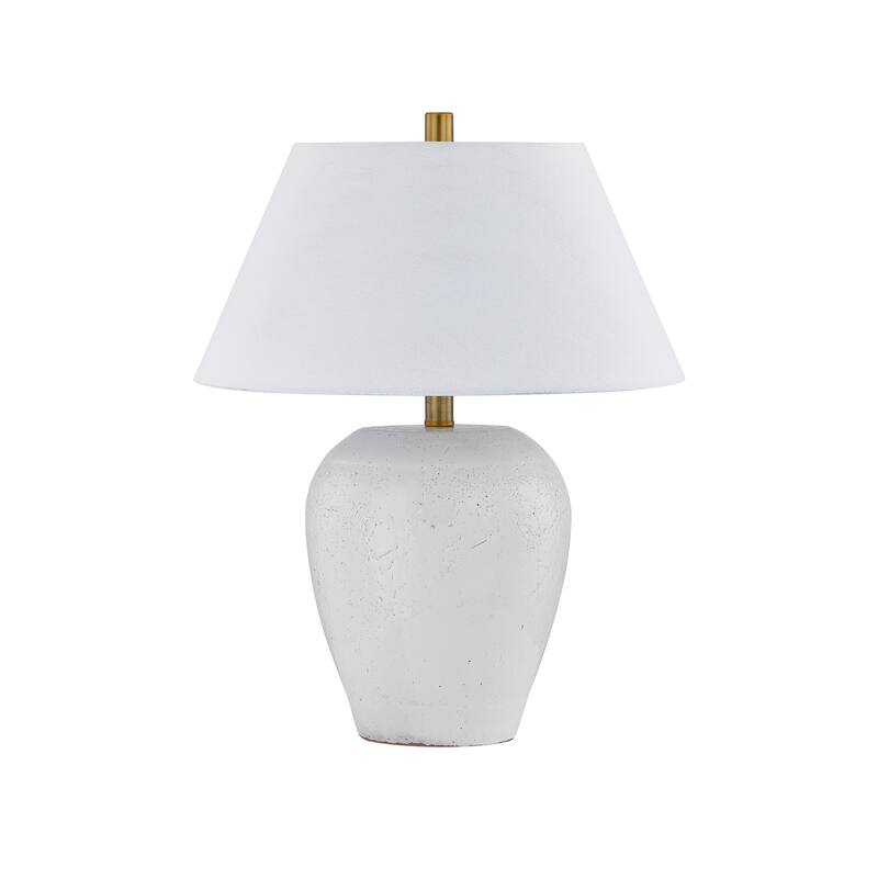 Ruth 22" Table Lamp with Linen Shade, White