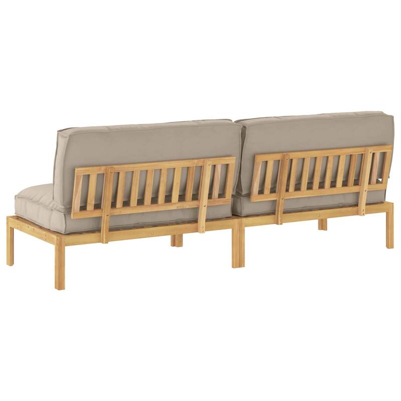 vidaXL Sofa Set in Solid Acacia Wood