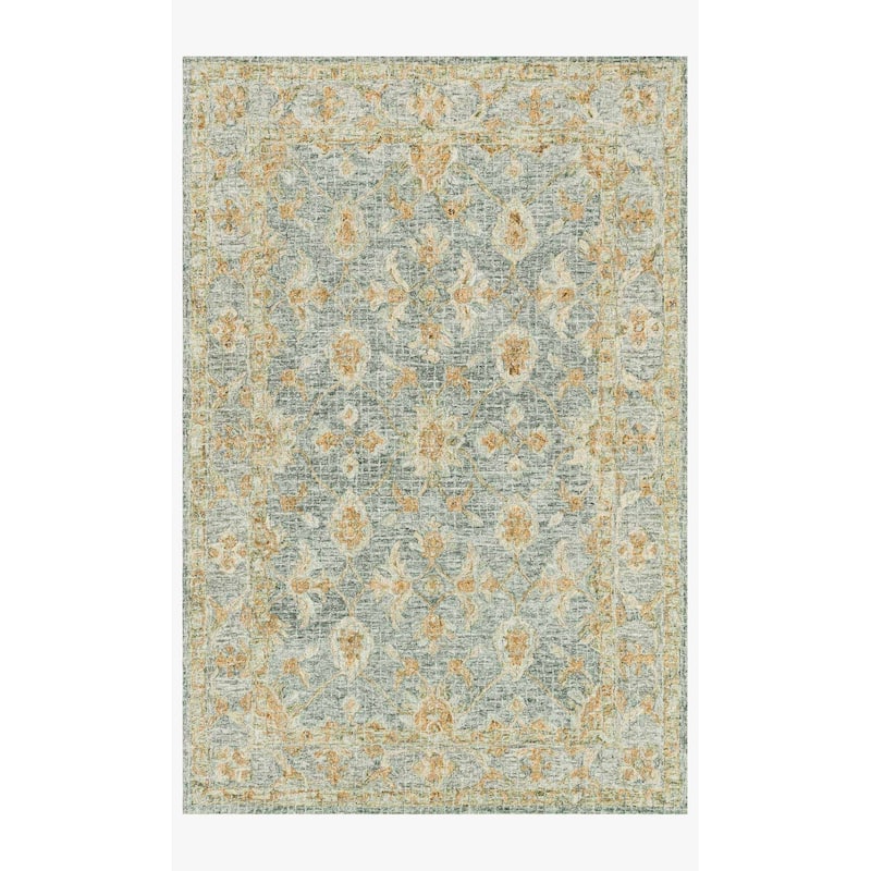 Alexander Home Shabby-Chic Mosaic Spa Hand-hooked 100% Wool Rug