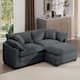 Option Grey-2-seater Sofa + Ottoman