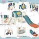 preview thumbnail 35 of 36, Kids Castle Slide Playset: Freestanding Structure with Slide, Tunnel, Ring Toss, Basketball Hoop, and Toy Storage
