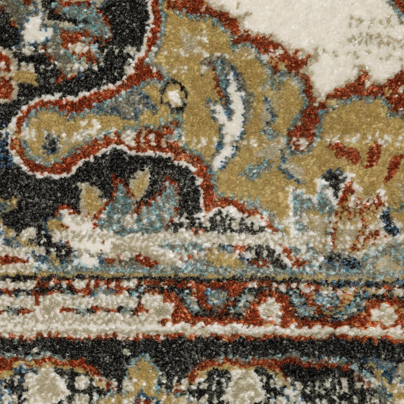 Vista Home Vance Bohemian Medallion Beige/Cream Area Rug