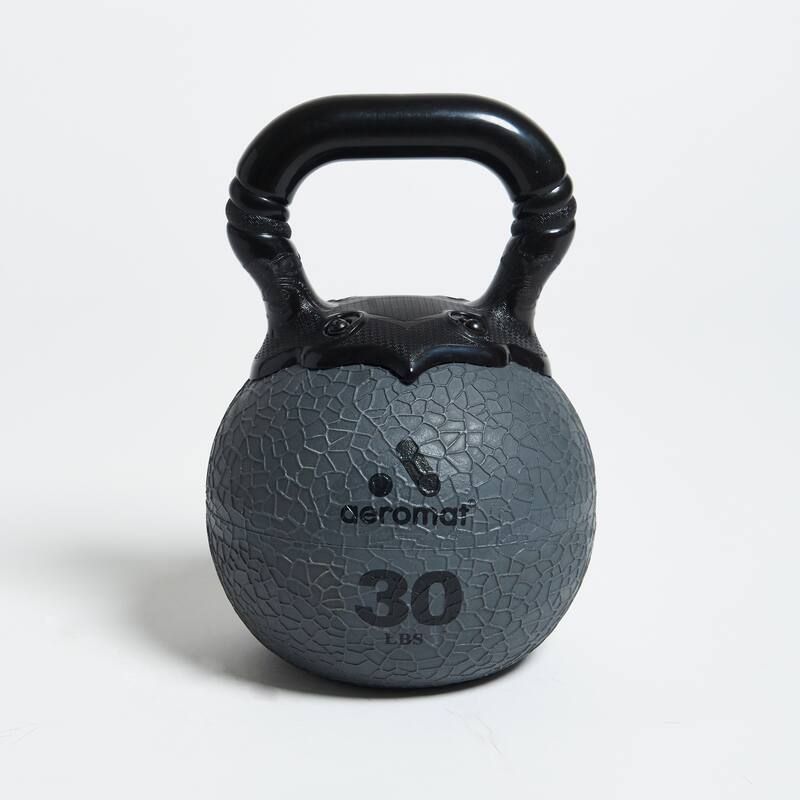 Aeromat Elite Kettlebell Medicine Ball - Grey - 30 lbs