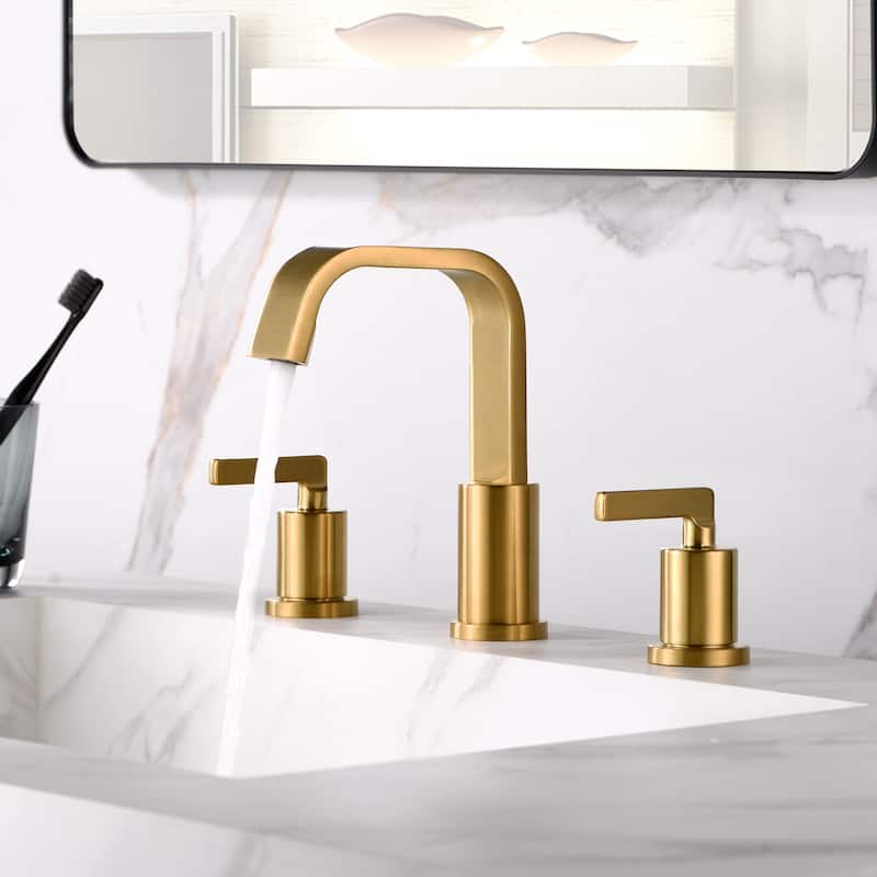 Luxier WSP04-T Widespread Bathroom Faucet with Pop-Up Drain