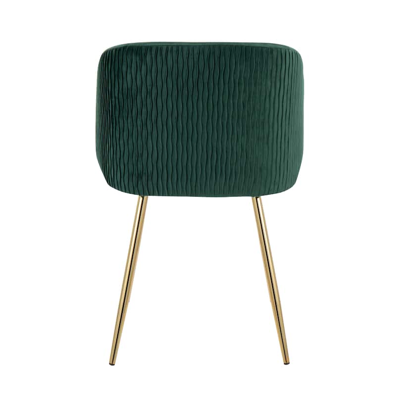Silver Orchid Harding Pleated Waves Chair - Set of 2