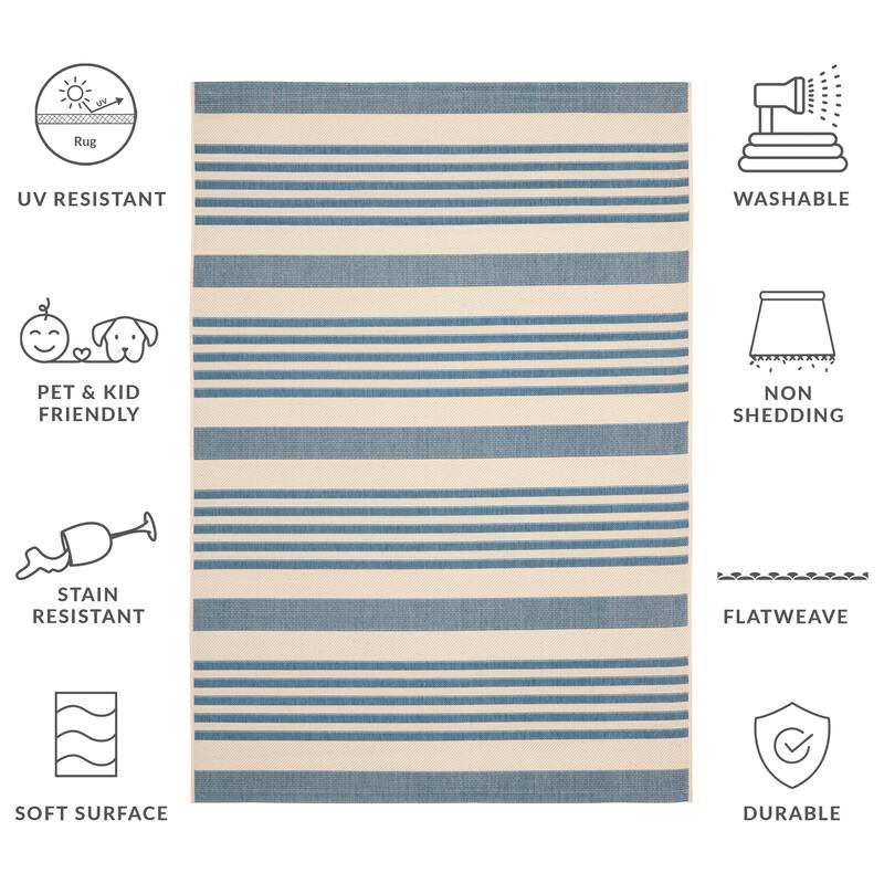 SAFAVIEH Courtyard Orsi Indoor/ Outdoor Waterproof Area Rug