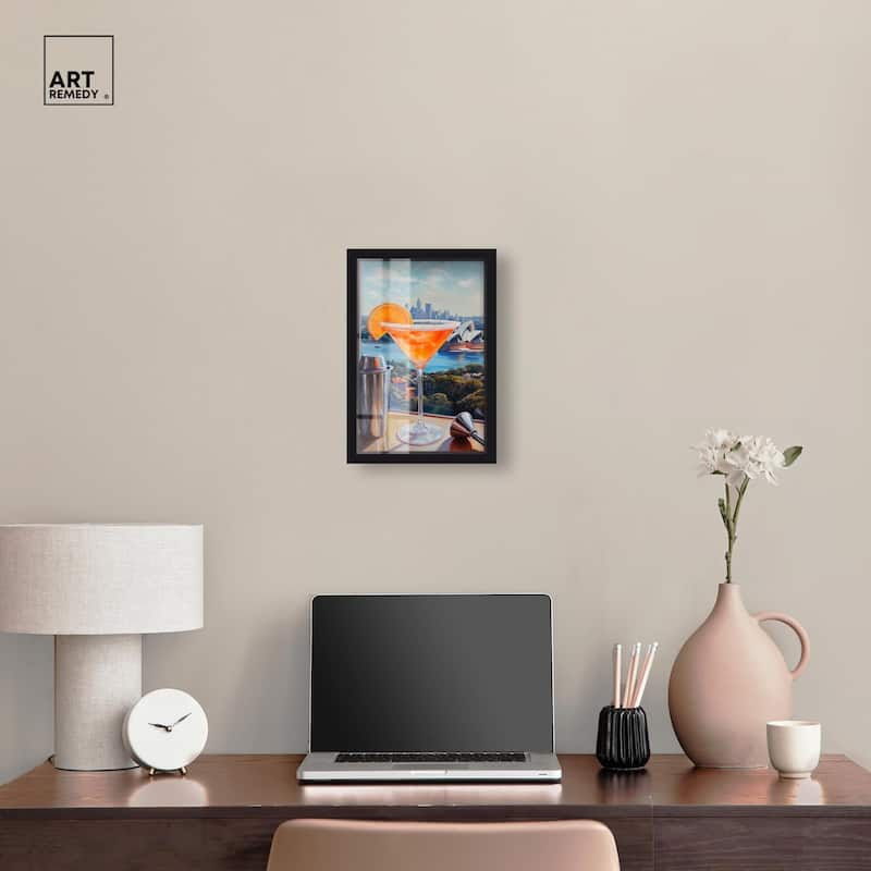 Classy Drink in Australia Shadowbox by Art Remedy