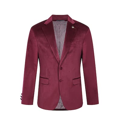 Tahari Slim Fit Velour Blazer