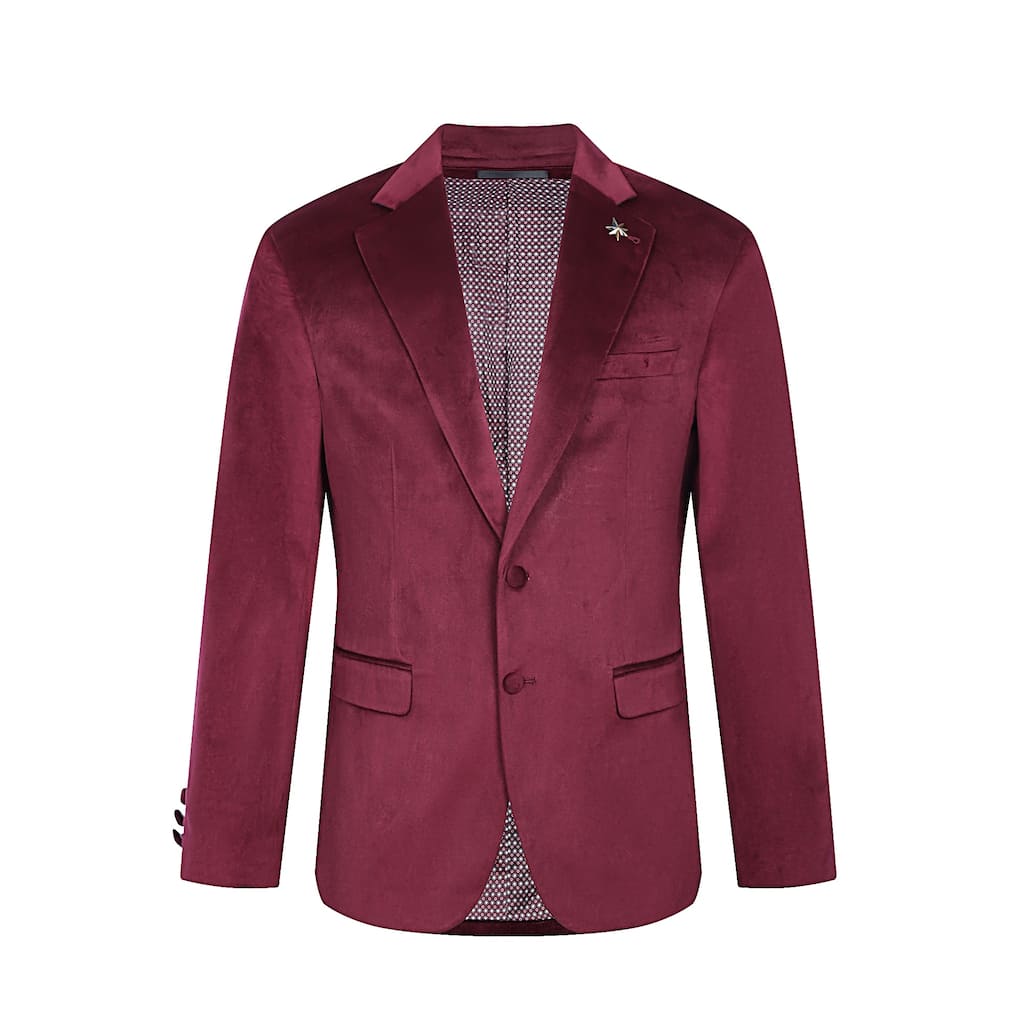 Tahari Slim Fit Velour Blazer