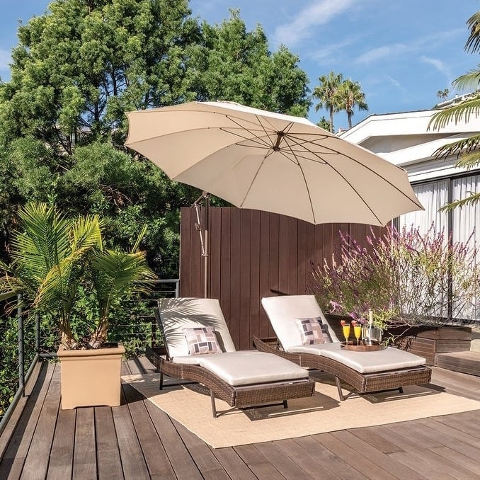 SimplyShade Santorini 10-feet Round Cantilever Umbrella