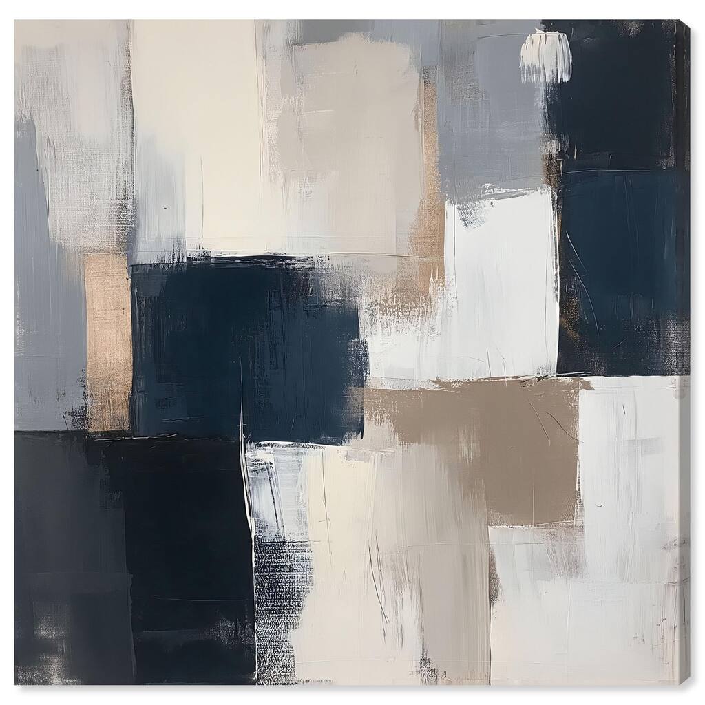Blue Mood Depth III Canvas by Art Remedy, Gallery Wrapped