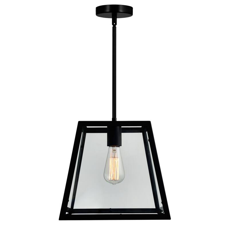 Alyson 1 Light Down Mini Pendant With Black Finish