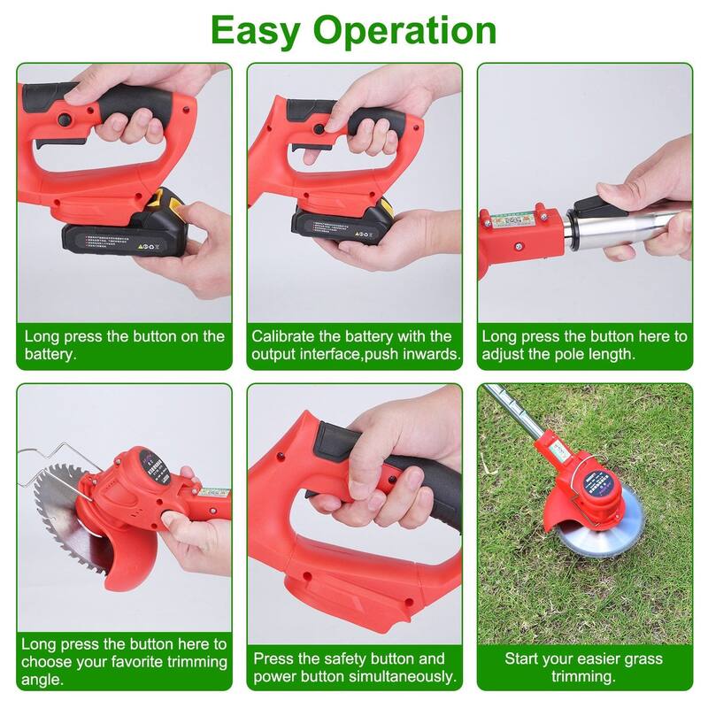 Electric Cordless Grass Trimmer Rechargeable