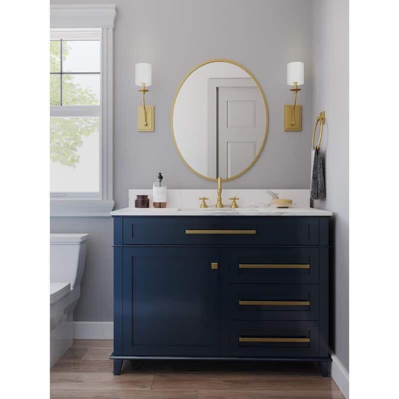 Bonita Collection Satin Brass One-Light Wall Sconce - 14.170" x 6.500" x 8.270"