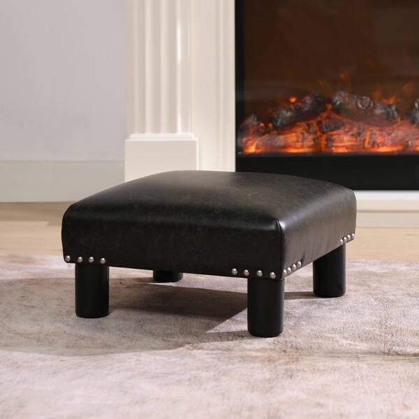 slide 2 of 132, The Curated Nomad Performance Fabric Stardust Square Upholstered Footstool Ottoman