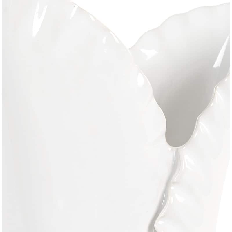 Uttermost 18222 Leafscape 15" Tall Ceramic Vase - Set of 2