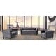 preview thumbnail 2 of 18, Brooks Classic Chesterfield 3-Piece Living Room Set-Chair Loveseat & Sofa Grey