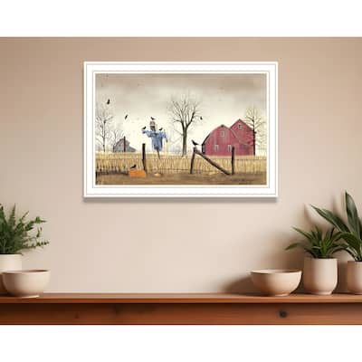 HomeRoots After the Harvest White Framed Wall Art