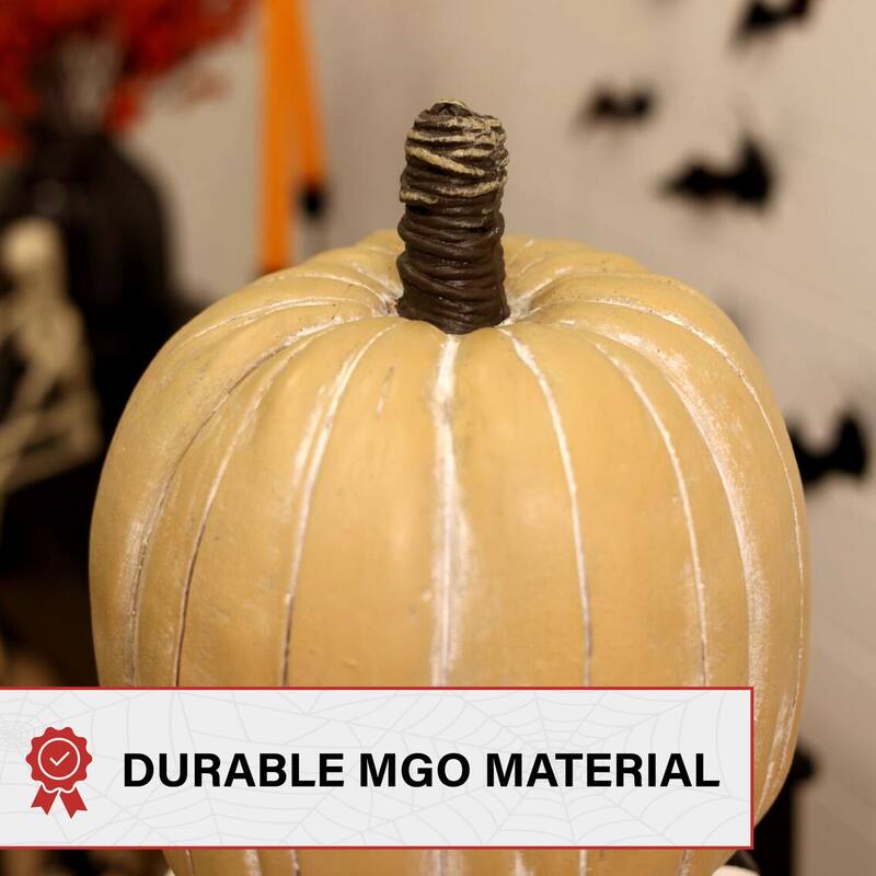 Haunted Hill Farm 52-in. Stacked Pumpkins in Urn Decoration