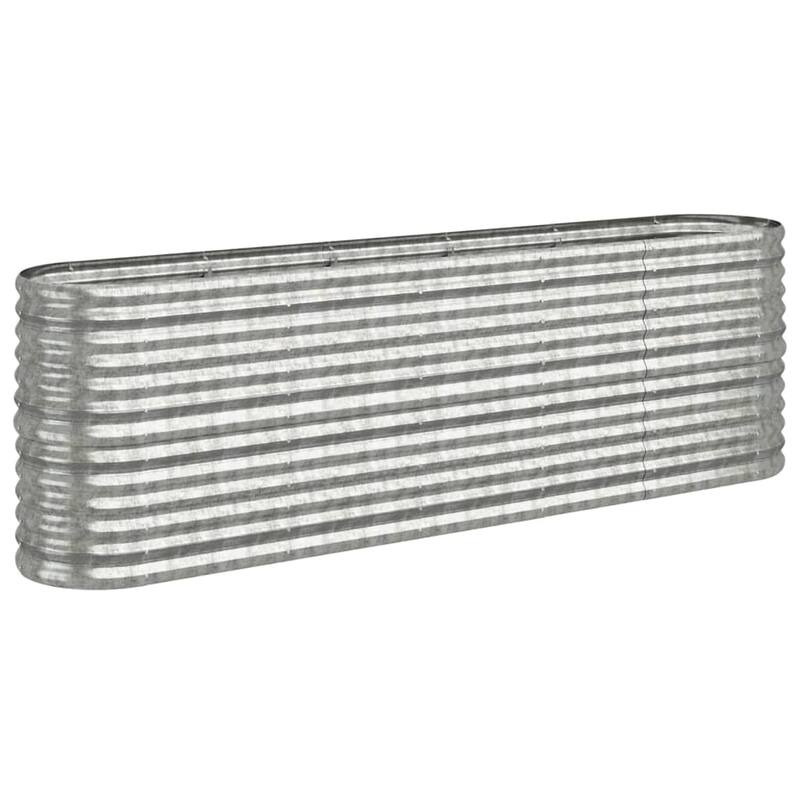 vidaXL Garden Raised Bed Patio Outdoor Raised Planter Box Powder-coated Steel