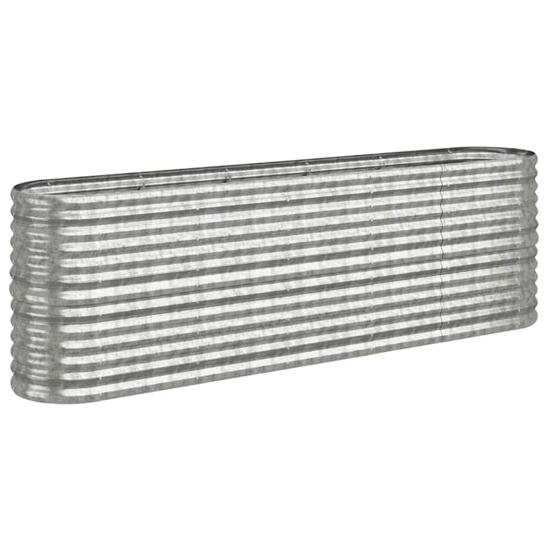 vidaXL Garden Raised Bed Patio Outdoor Raised Planter Box Powder-coated Steel