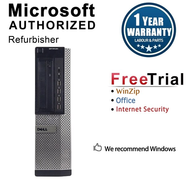 Dell OptiPlex 990 Desktop Computer Intel Core I5 2400 3.1G 8GB DDR3 320G Windows 7 Pro 1 Year Warranty (Refurbished) - Black
