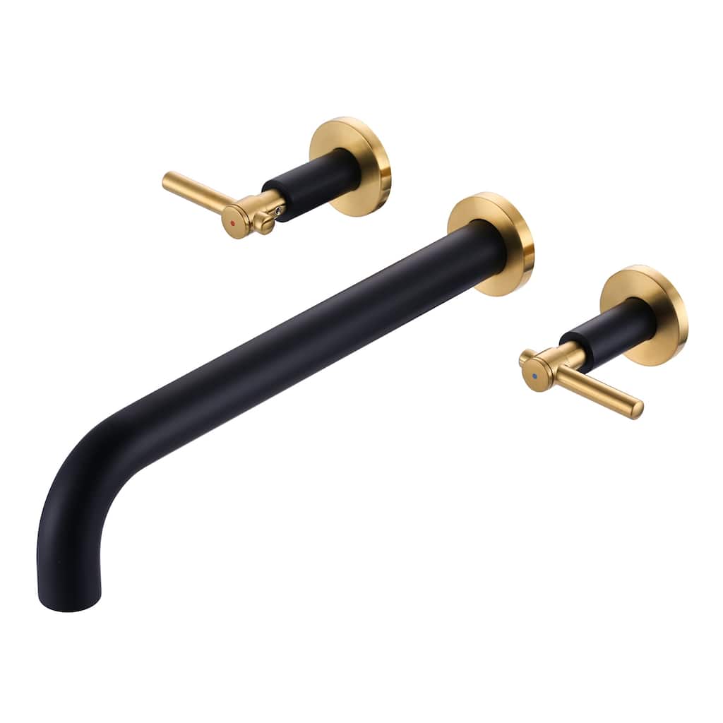 WOWOW Stainless Steel Wall-Mounted 12-Inch Bathtub Filler