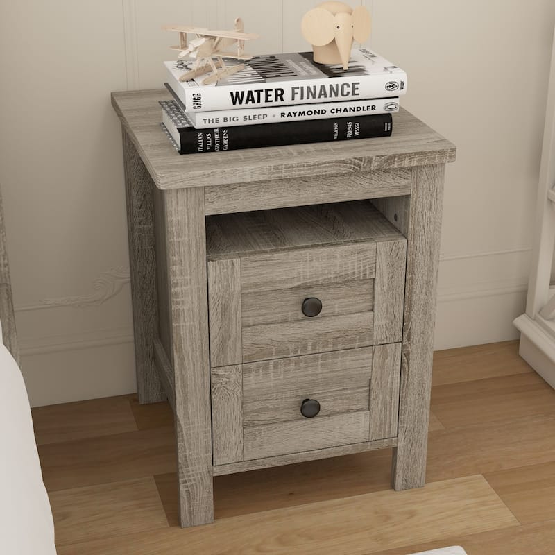 Farmhouse Wooden Nightstand