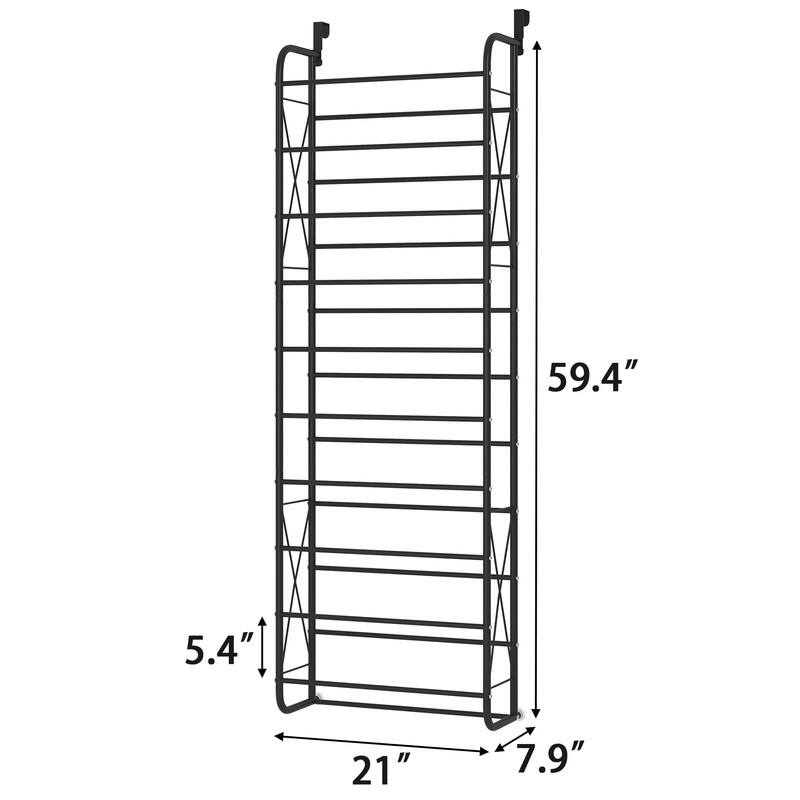 10 Tier Over The Door Shoe Organizer