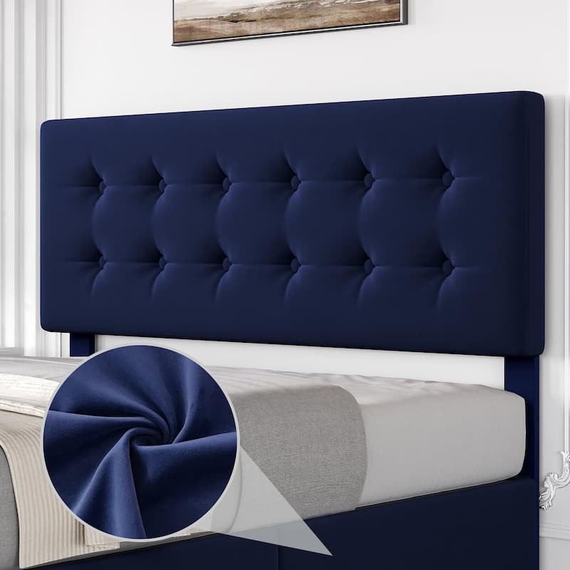 Bed Frame with 4 Storage Drawers and Headboard