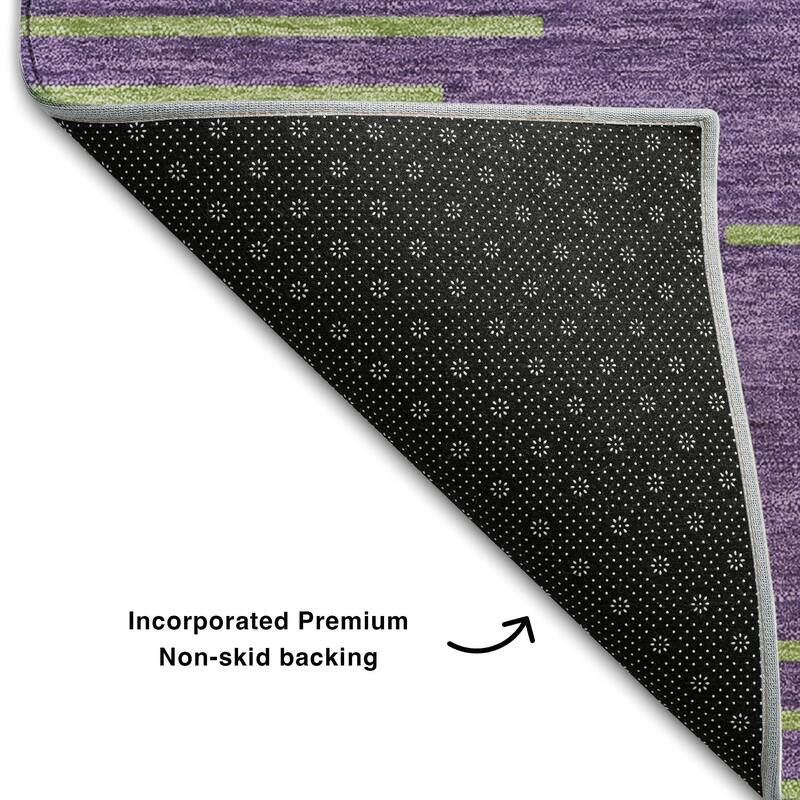 Premium Washable Super Soft Global Stripes Mayfield Rug