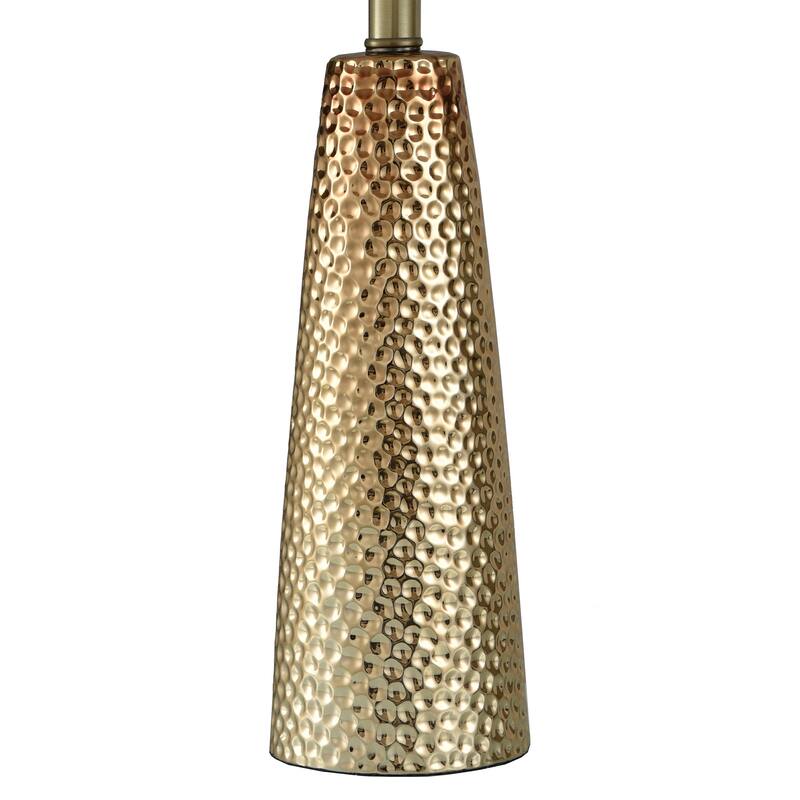 Christy Table Lamp - Golden Copper - Brussels White