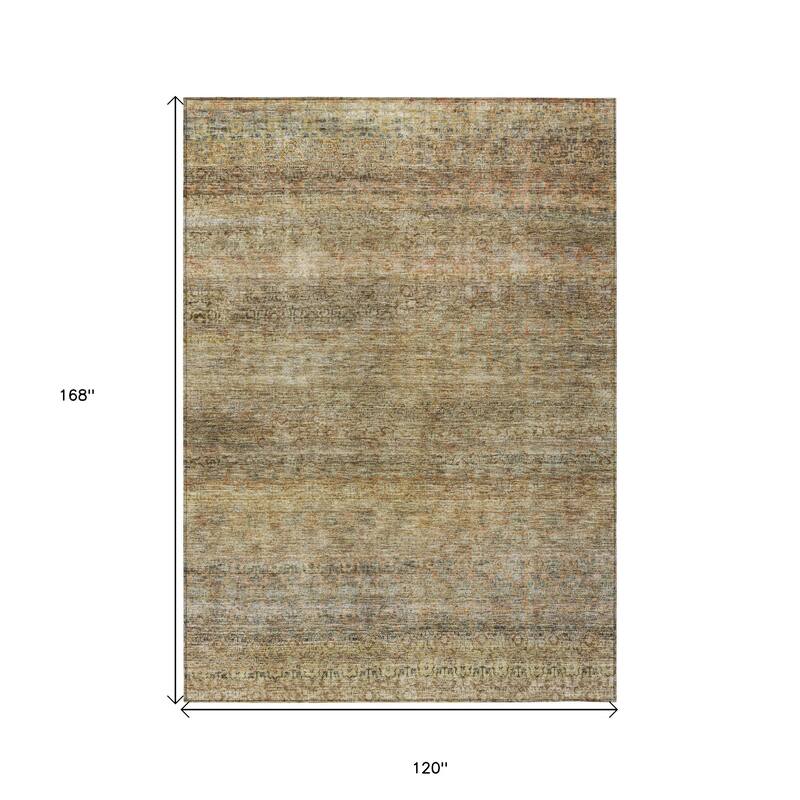 HomeRoots Striped Transitional Rectangle Outdoor Rug