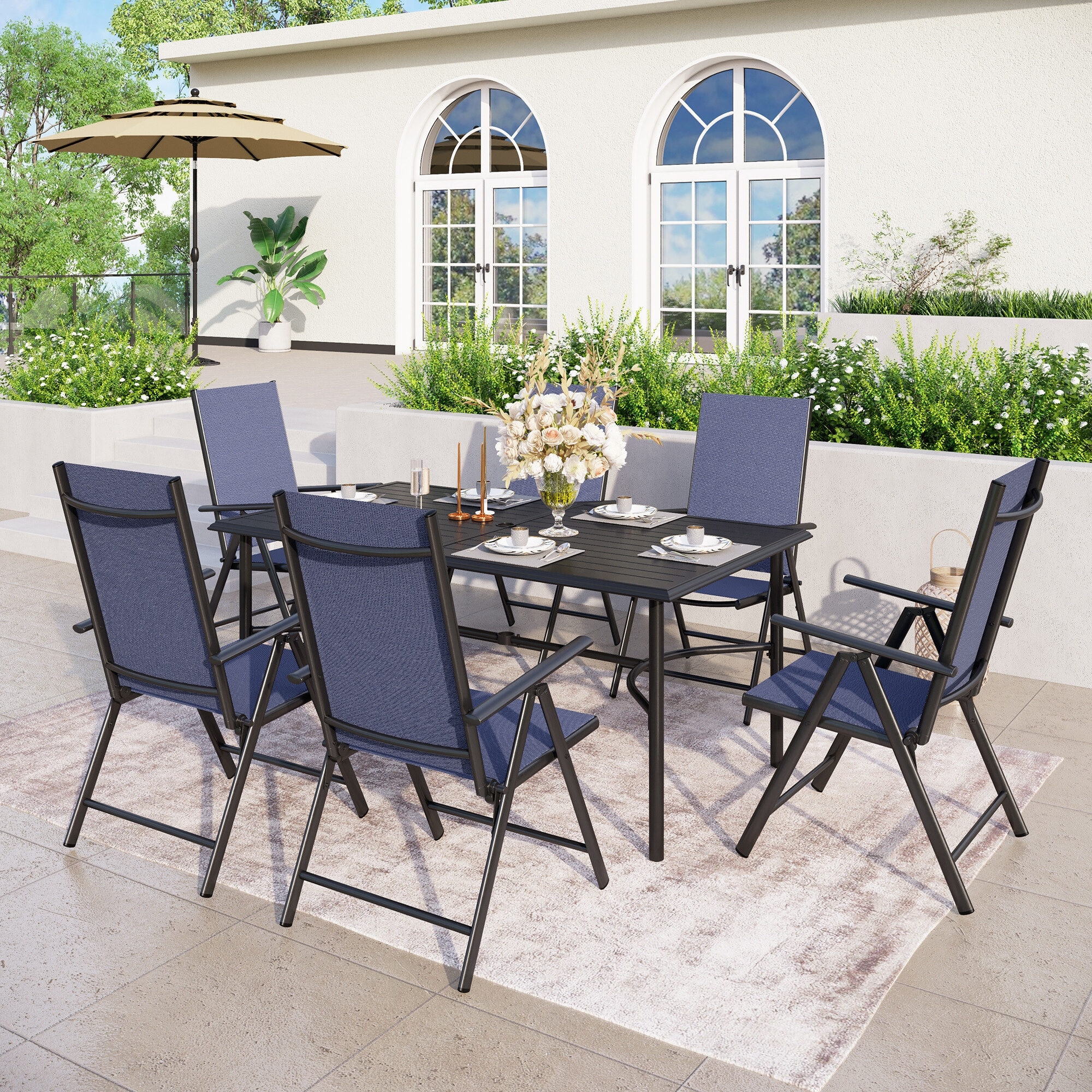 Reclining hotsell dining set
