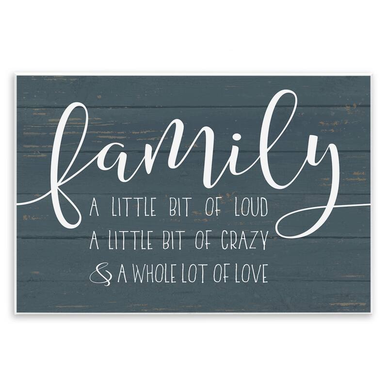 Stupell Family Loud Crazy Love Wall Art