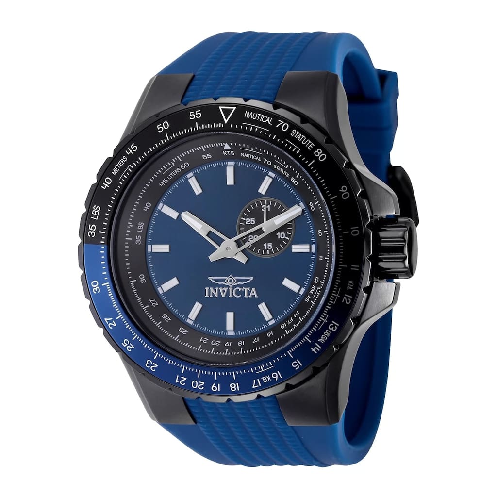 Invicta Men's 49722 Aviator Quartz VD72 Blue Dial Watch