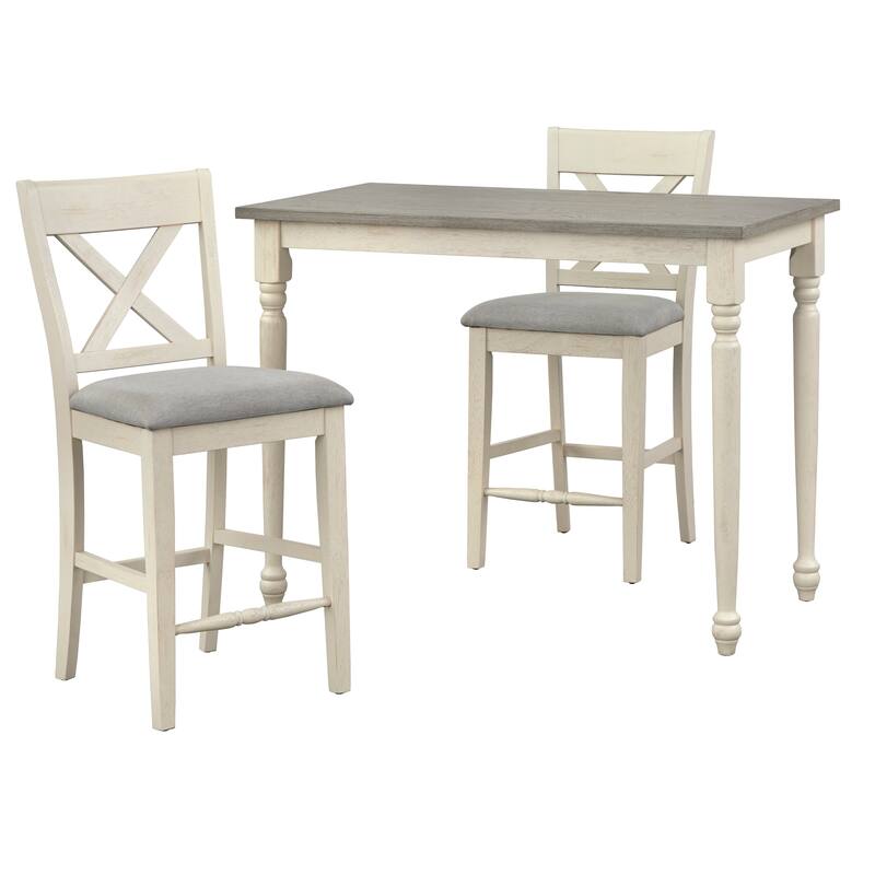 Lifestorey Montreal Counter Height 3-piece Dining Set
