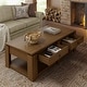 preview thumbnail 6 of 16, Jorge Modern 4-Drawers Coffee Table with 6 Solid Wood Legs by HULALA HOME