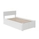 preview thumbnail 6 of 7, Orlando Twin Platform Bed with Footboard & 2 Storage Drawers in White