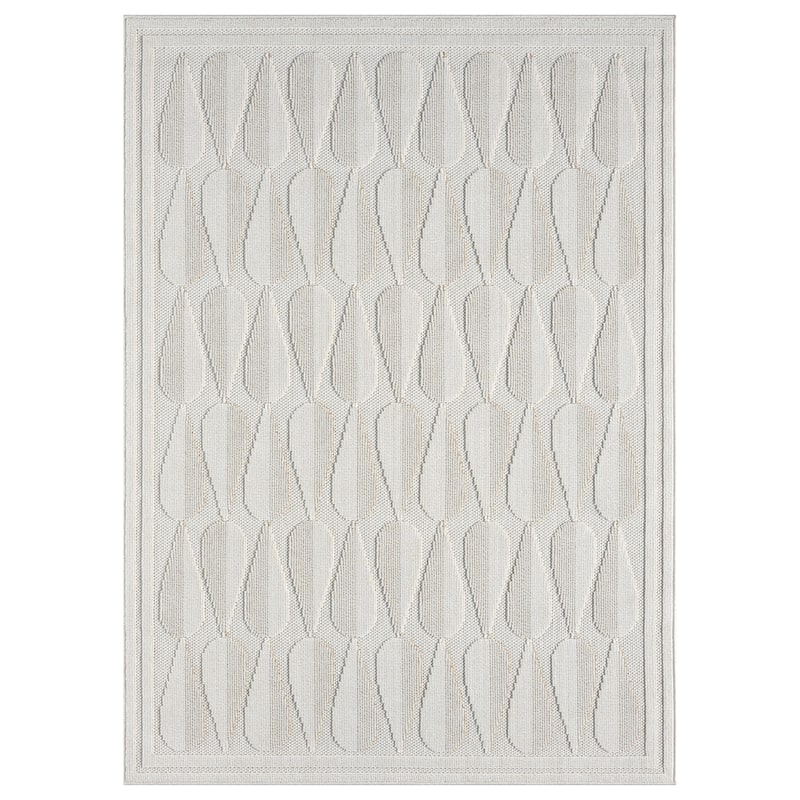 Terra by Obeetee Nimes Cascade Rug - Lavender/Ivory - 2'3'' x 3'3''
