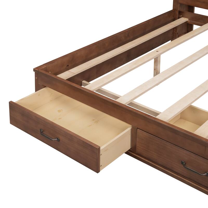 Versatile Wooden Daybed with 3 Storage Drawers,and USB Ports
